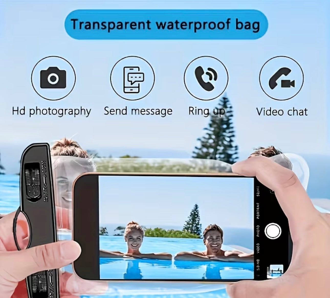 Phone pouches. Shield your phone underwater, on the beach, or during high-impact workouts.