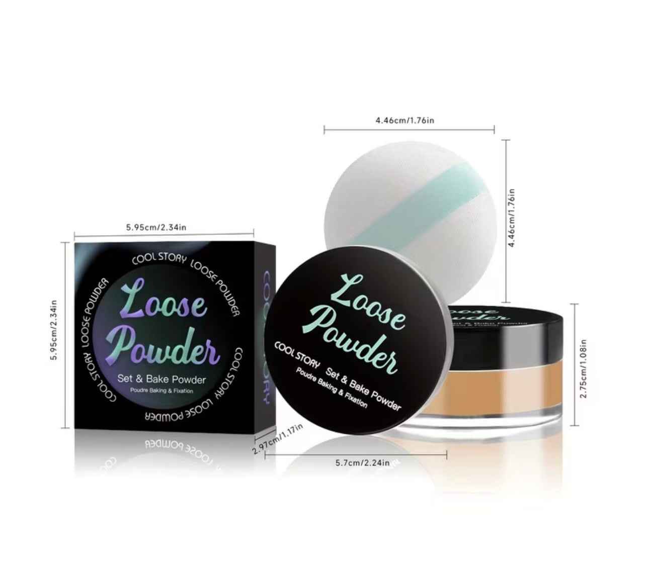 Loose Powder, Oil-Control and Setting Makeup, Pore-Blurring