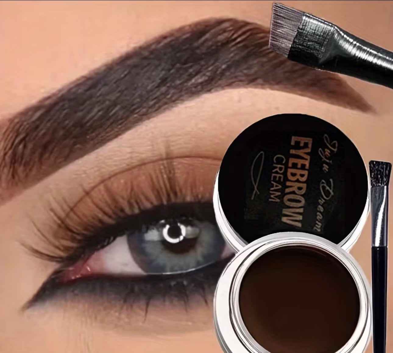 Waterproof matte eyebrow gel for sharpening and tinting your brows