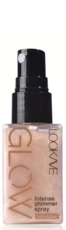 Shimmering highlighter sprays