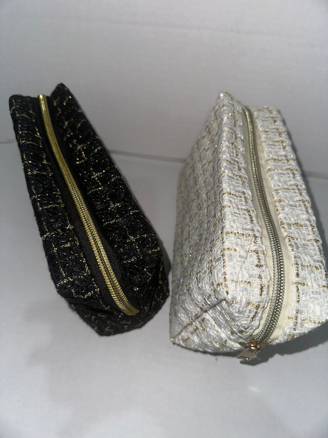 Pearl & Charcoal Makeup Bags