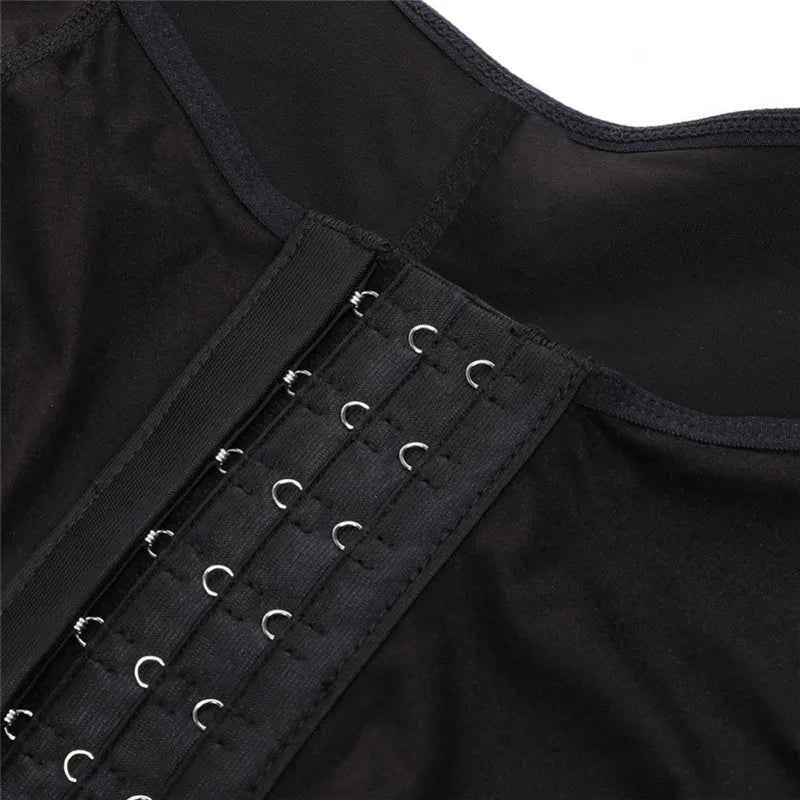 Fajas Shapewear High Compression Bodysuit Girdles with Brooches Bust for Daily and Post-Surgical Use Slimming Sheath Belly Women