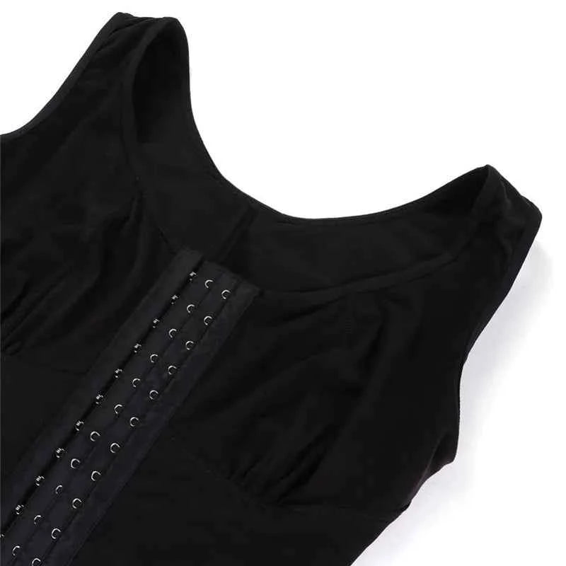 Fajas Shapewear High Compression Bodysuit Girdles with Brooches Bust for Daily and Post-Surgical Use Slimming Sheath Belly Women