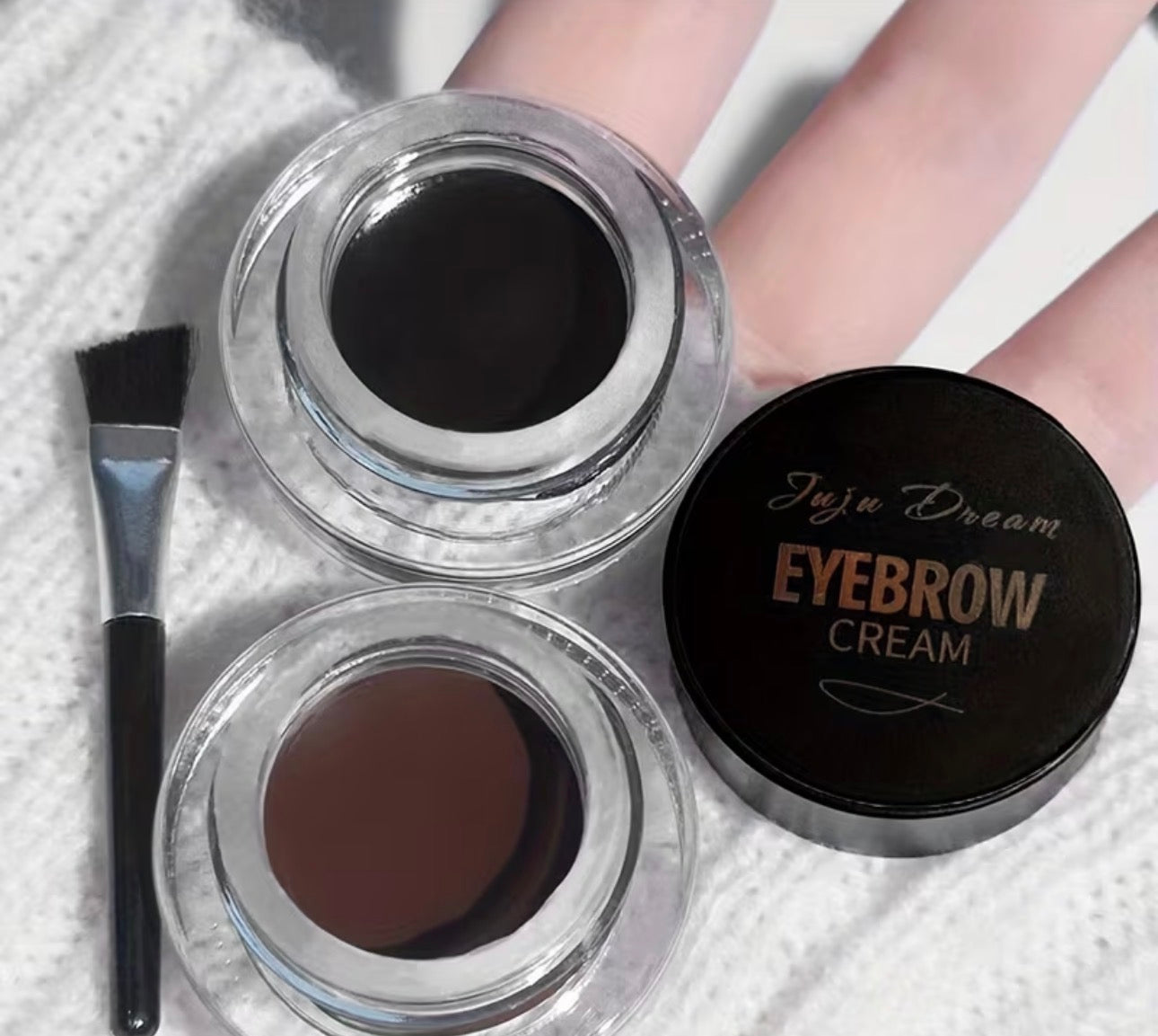 Waterproof matte eyebrow gel for sharpening and tinting your brows