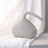 Diamond satin bag in silver