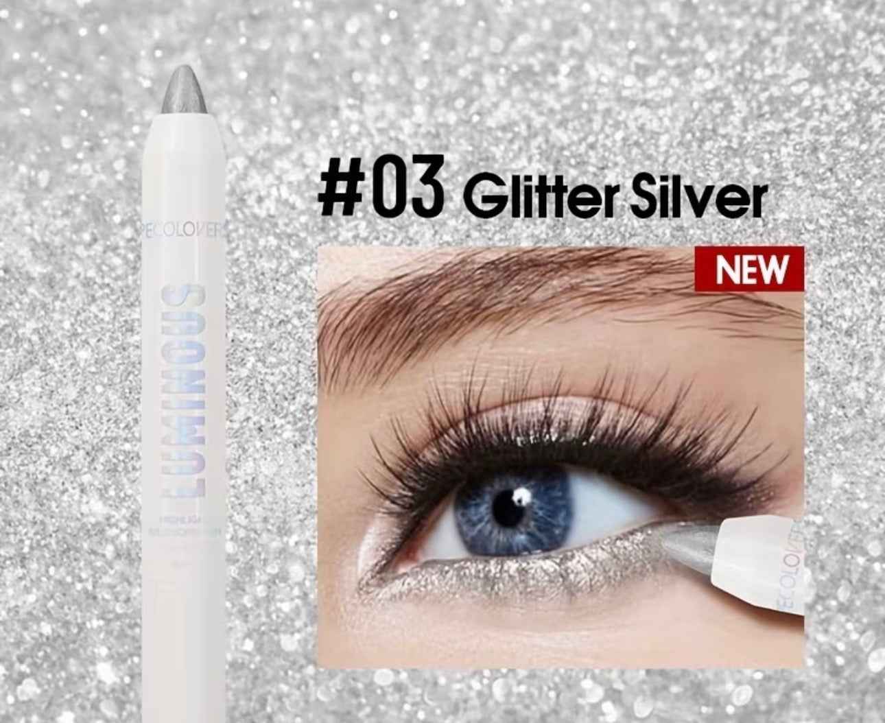 Waterproof glitter eyeshadow pen