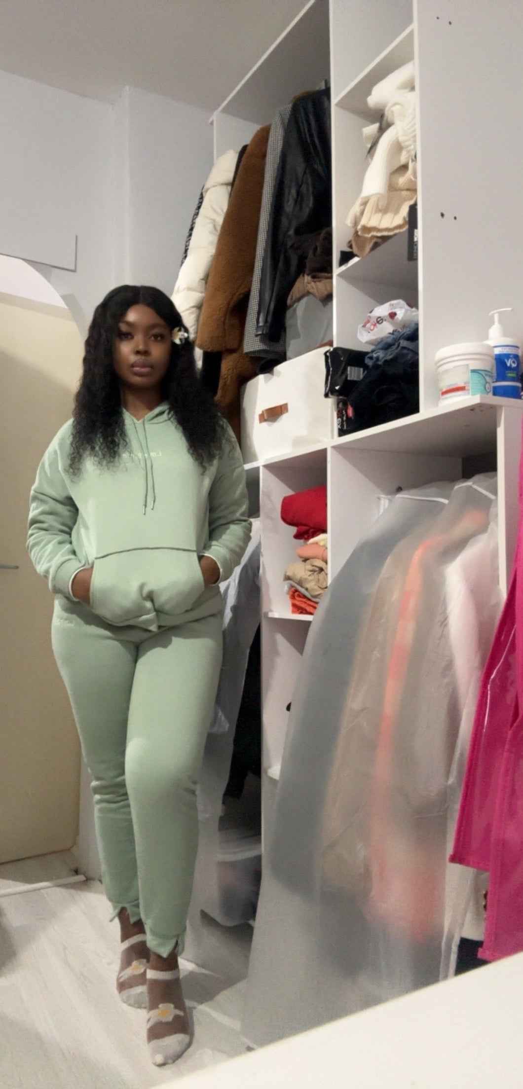 Winter New Thickened Fleece-Lined Pullover Hooded Sweat Women&