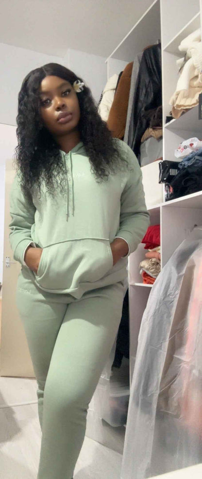 Winter New Thickened Fleece-Lined Pullover Hooded Sweat Women&