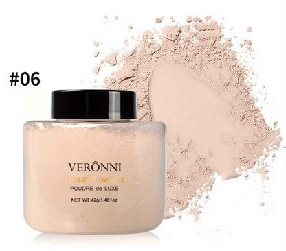 Matte Loose Setting Powder—lock in your look, crush shine, and conquer the day with long-lasting, flawless coverage.
