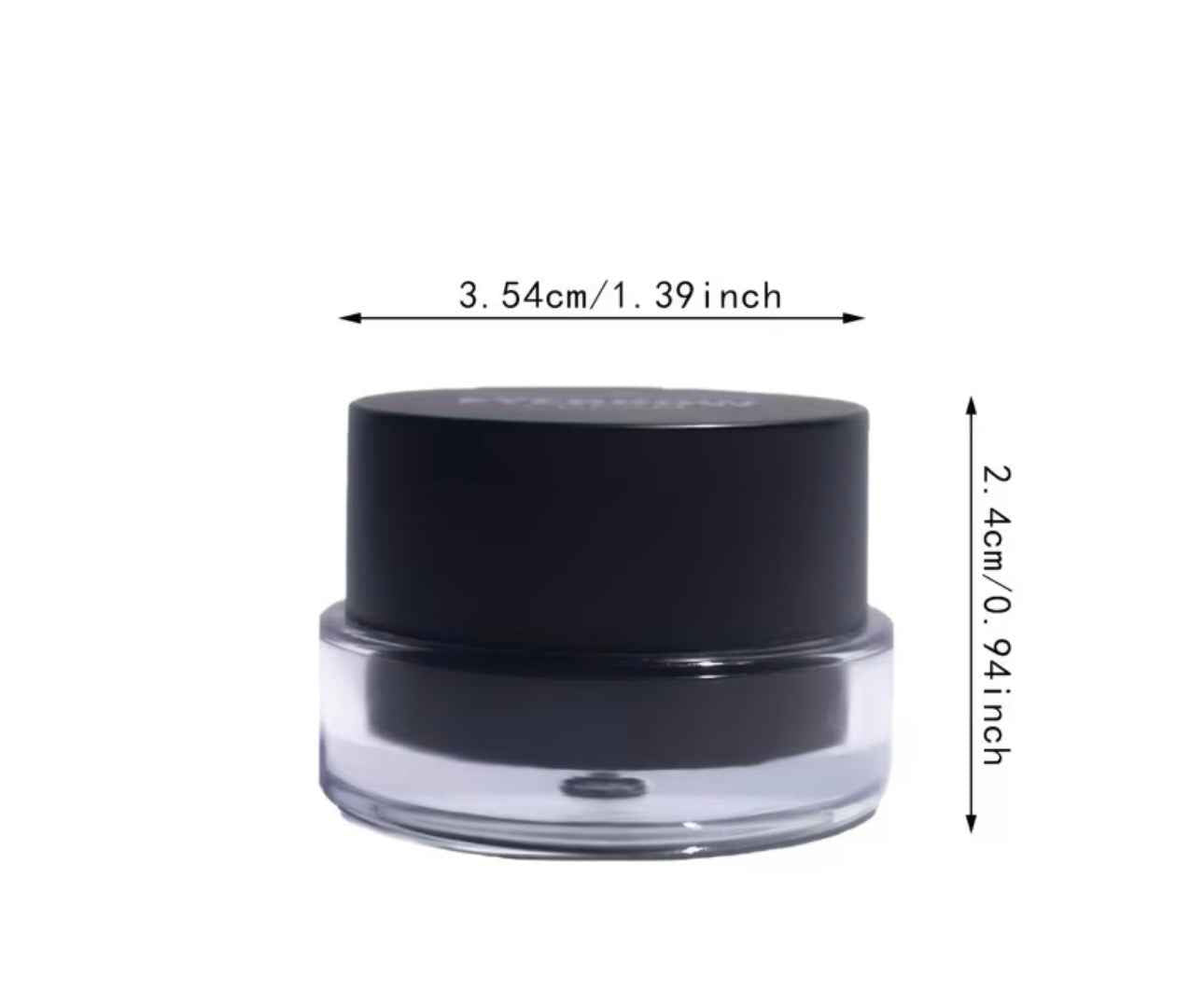 Waterproof matte eyebrow gel for sharpening and tinting your brows