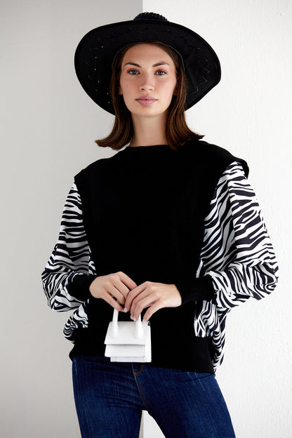 Black Oversize Knit Jumper | Pretty Girls Boutiique