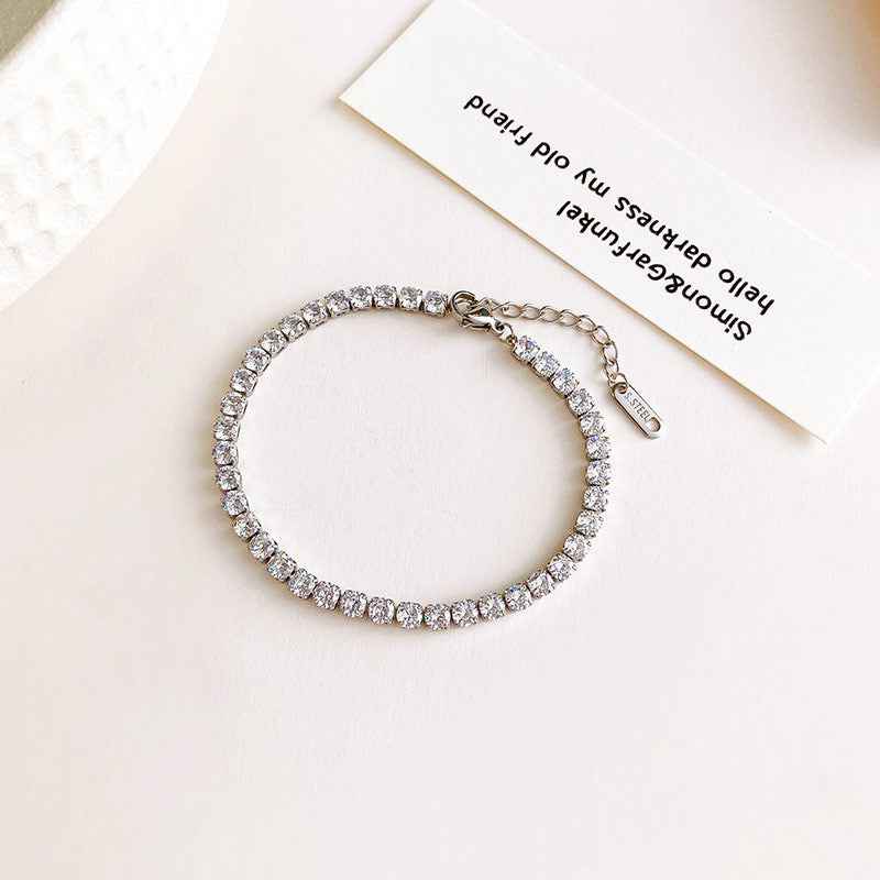 Simple Fashion Rhinestone-Encrusted Alloy Big Hoop Earrings