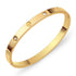(Copy) Pvd Coated Real Gold Plated 18K Gold Flower Titanium Steel Elegant Waterproof Non Tarnish
Titanium Steel Bangle
