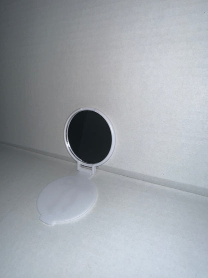 Foldable Small Round Mirrors | Portable Compact Makeup Mirror for Bags, Travel Essential Pocket Mirror