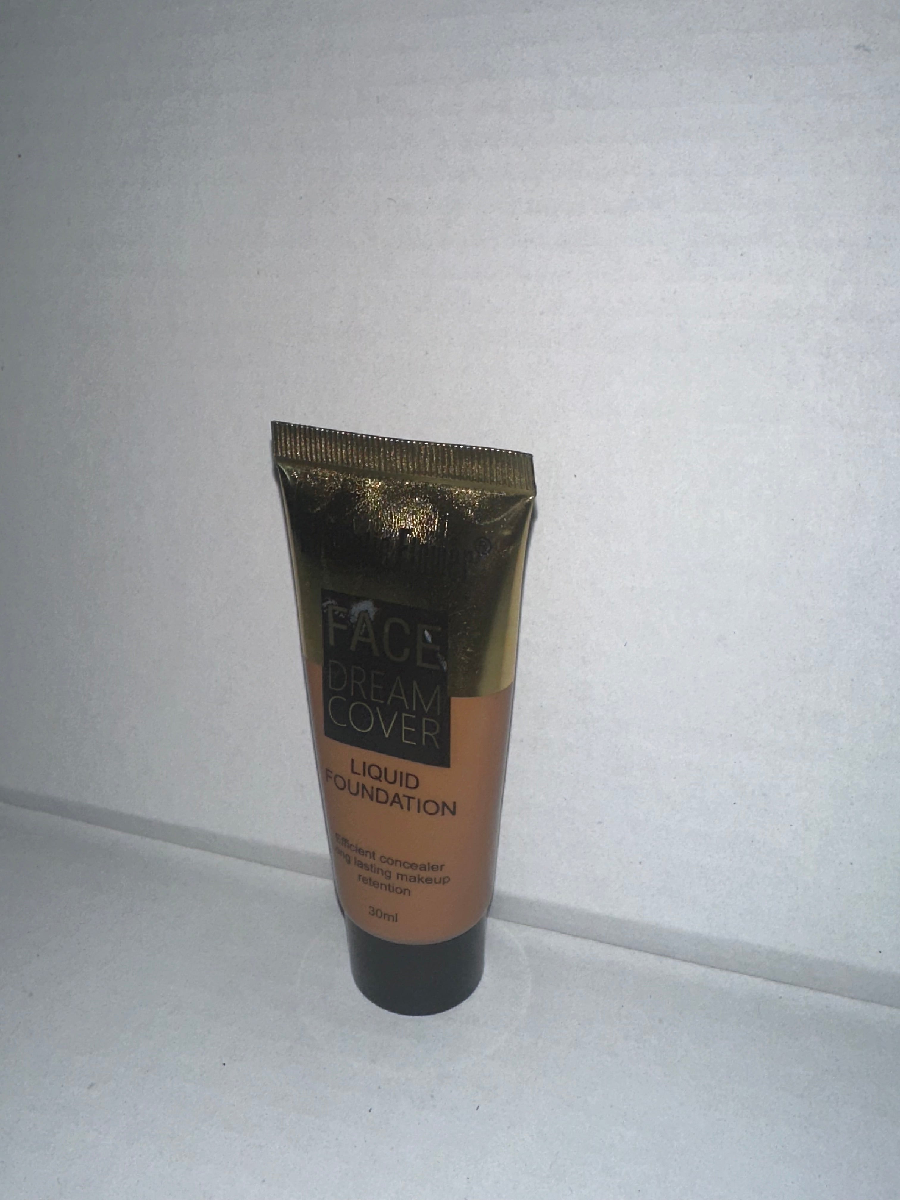 Waterproof, full-coverage foundation.