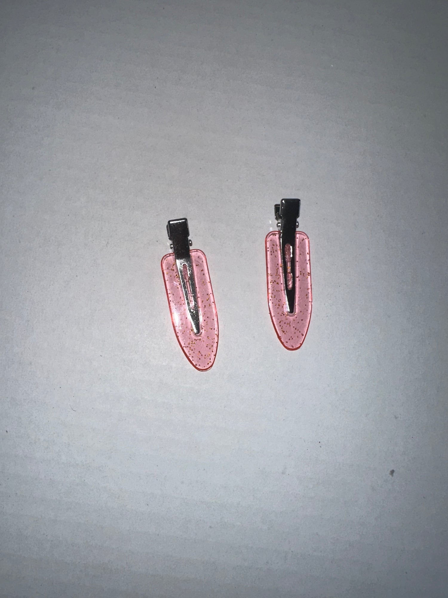 Sparkling transparent clips (2 for 1)