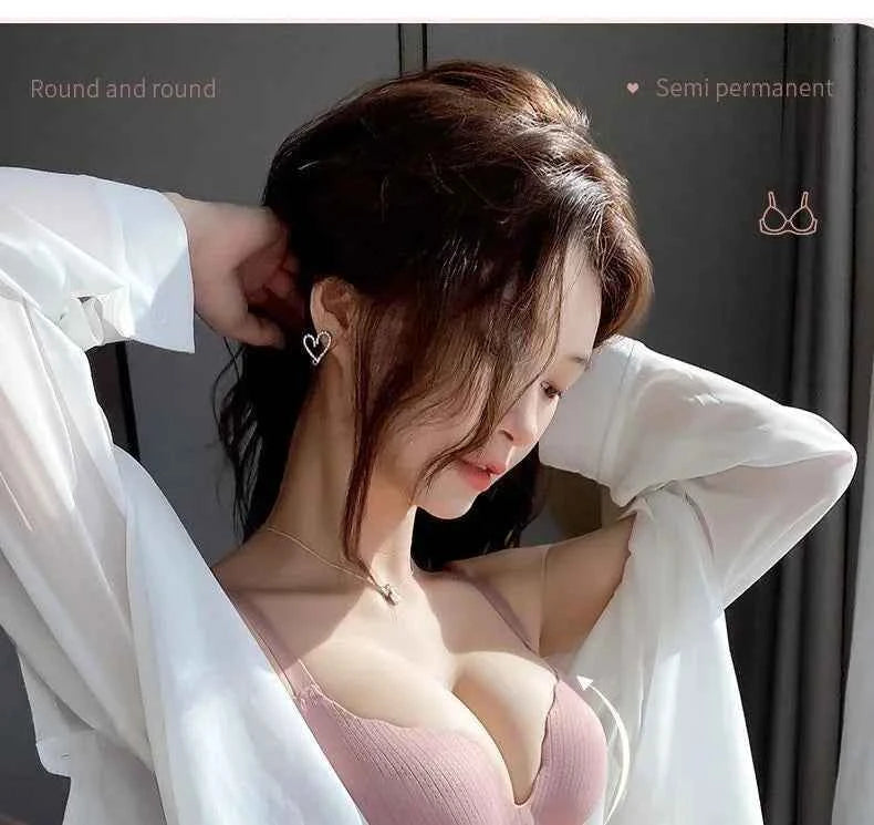 2024 New Push Up Bra for Small Chest  Ultra Thick 6CM Padded No Steel Ring Comfortable &amp; Sexy Lift Lingerie for Flat Chest Women