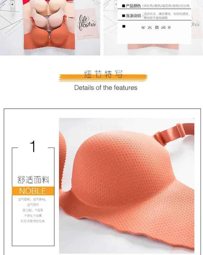 2025 New Extreme Push Up Bra 8cm Pads Small Bust Double Cup Padding Wireless Adjustable Plunge Bra Seamless Lift &amp; Natural Shape