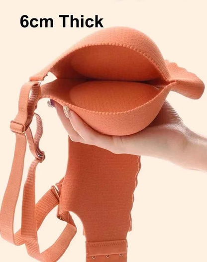 2025 New Extreme Push Up Bra 8cm Pads Small Bust Double Cup Padding Wireless Adjustable Plunge Bra Seamless Lift &amp; Natural Shape