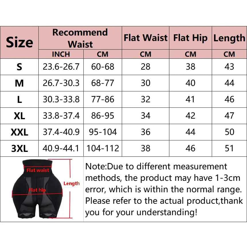 Hip Shapewear Panties Women Butt Lifter Shaper Panties Sexy Body Shaper Push Up Panties Hip Enahncer Shapewear with Pads
