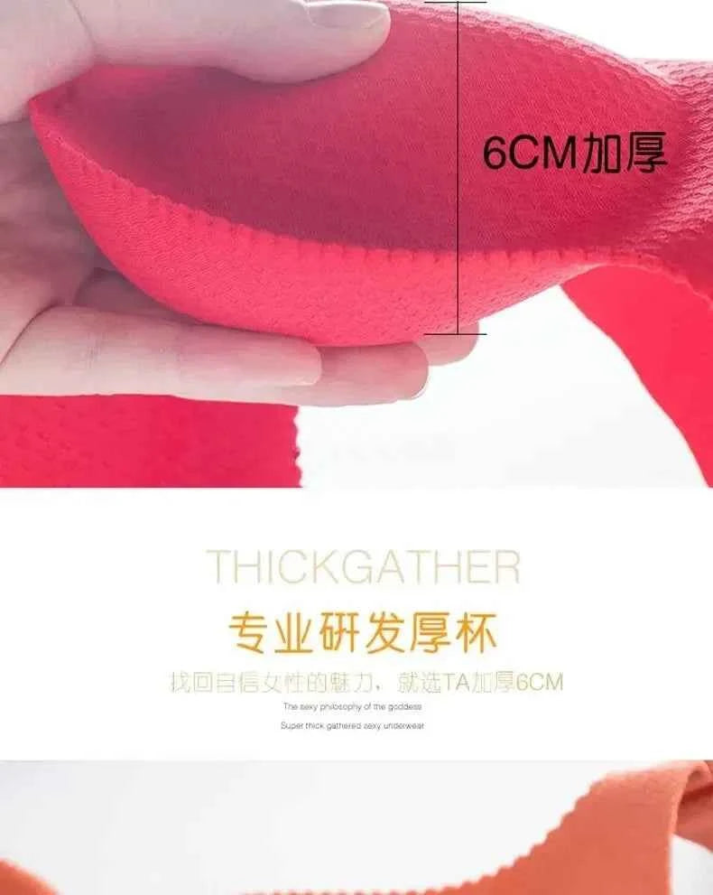 2025 New Extreme Push Up Bra 8cm Pads Small Bust Double Cup Padding Wireless Adjustable Plunge Bra Seamless Lift &amp; Natural Shape