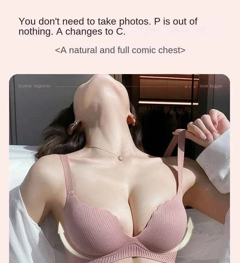 2024 New Push Up Bra for Small Chest  Ultra Thick 6CM Padded No Steel Ring Comfortable &amp; Sexy Lift Lingerie for Flat Chest Women