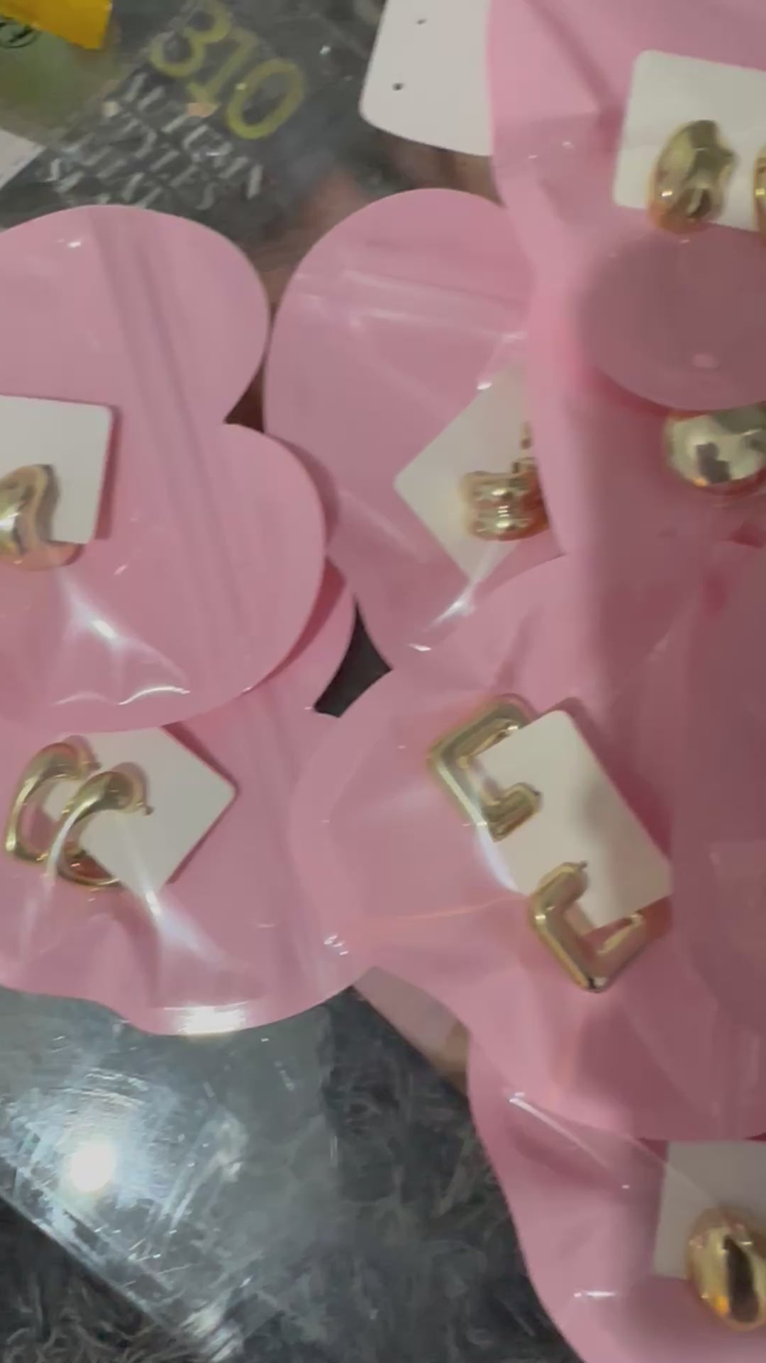 Gold earrings,assorted styles